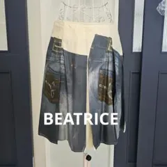 BEATRICE_シルク100%_デニムプリントひざ上スカート(注意あり)のサムネイル