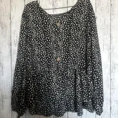 SHEIN ペプラムトップス 大きいサイズのサムネイル