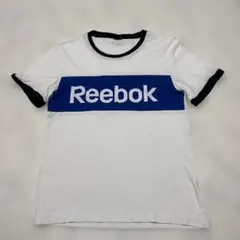 Reebok リーボック ロゴTシャツ 半袖 白青 レディース