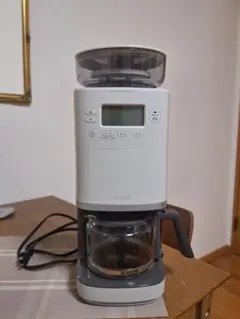 シロカ コーン式全自動コーヒーメーカー カフェばこPRO ライトグレー