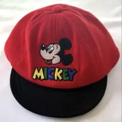 【新品】ディズニー ミッキーマウス キャップ レトロ風disney mickey