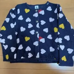 PETIT BATEAU ハート柄カーディガン 116cm
