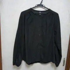 最終価格)Dazy 黒 ボタン付き長袖シャツ L●おまとめ可能