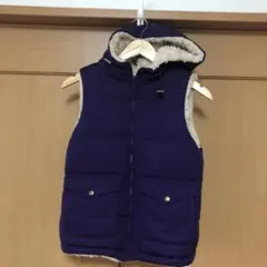中古　ローリーズファーム　フード付きリバーシブルベスト