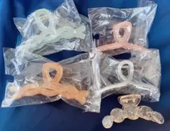 値下げ　新品　ヘアアクセサリーまとめ売り　激安ヘアクリップ5点セット