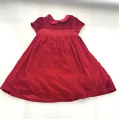 jojo mama bebe ベルベット　スモッキングワンピース　110cm