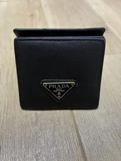 未使用品級✨PRADA 小銭入れ ネイビー サフィアーノレザー 半円型 馬蹄型 未使用品級✨PRADA 小銭入れ ネイビー サフィアーノレザー 半円型 馬蹄型