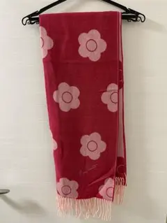 Mary Quant 花柄マフラー ピンク