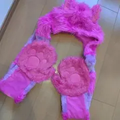 東京ディズニーリゾート チェシャ猫 ファンキャップ マフラーグローブ