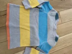 Cat & Jack メッシュストライプ長袖Tシャツ