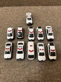 白黒パトカー ミニカー 12台セット【最終処分価格】