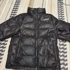 Carhartt ブラック ダウンジャケット 刺繍ロゴ　M