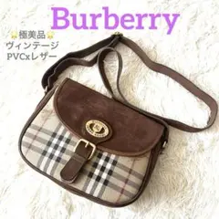 希少　Burberrys バーバリーズ ショルダーバッグ ノバチェック PVC