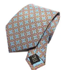 新品未使用 ダンヒル ネクタイ シルク100％ 総柄 タグ付き dunhill