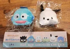 はぴだんぶい つかまり ぬいぐるみバッジ ハンギョドン ポチャッコ ２点セット