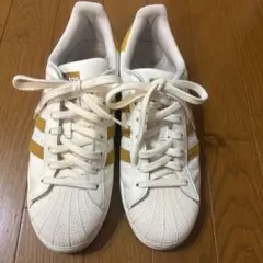 adidas SUPERSTAR ホワイト/イエロー スニーカー