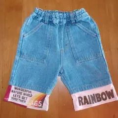 F.O. kids デニムパンツ 80cm エフオーキッズ　ハーフパンツ