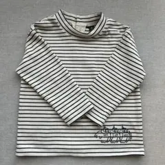 モイモルン　ハイネックトップス　ボーダー　100