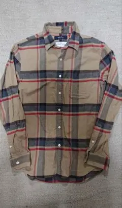 SHIPS JET BLUE チェックネルシャツシップスジェットブルー サイズS