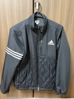 adidas ブラック ジャケット キルティング