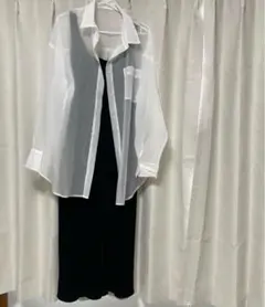 ニットワンピース ロングスカート