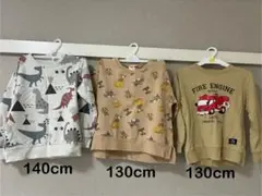車　恐竜デザイン トレーナー 130cm 140cm
