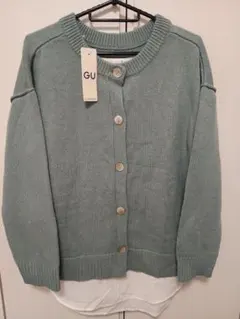 GUジーユー　2WAYシャツテールコンビネーションセーター　長袖Мサイズ未使用品