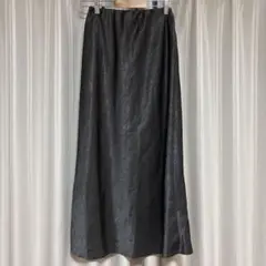 ローリーズファーム　シワサテンスカート　チャコールグレー