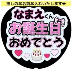 【お誕生日おめでとう】カンペうちわ ファンサうちわ 文字パネル 名入れのサムネイル
