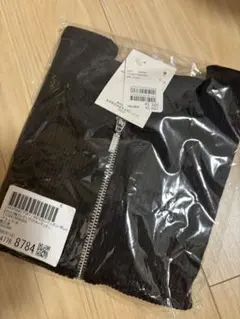 新品未使用 チャオパニックティピー 黒 リブ編み ジッパー付きカーディガン