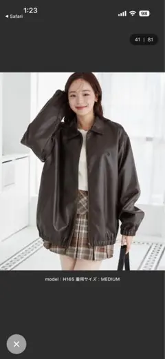 U.S. POLO ASSN. × WEGO　フェイクレザージャケット　M