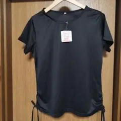 Lサイズ 黒 ショートスリーブ ヨガウェア