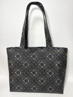 着物(大島紬)リメイクショルダーバッグ　　マグネット付