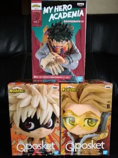 【僕のヒーローアカデミア】爆豪勝己 ホークス デク フィギュア Q posket