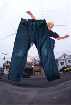 ポーラー似Levis 550黒デニム Supreme Punkandyo