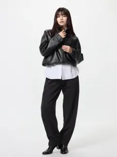 【トミー様専用】UNIQLO ドライスウェットカーブパンツ ブラック L