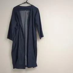 【美品】MUJI｜無印良品 デニムコート オーガニックコットンデニム 羽織りのサムネイル