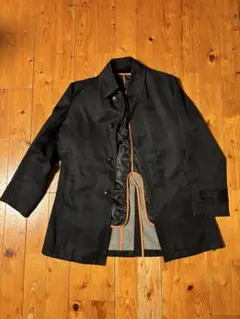ブラック ステンカラーコート Sサイズ