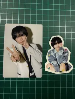 大西流星　なにわ男子　トレカ　シール　HARD WORK ファミクラストア盤