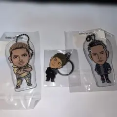 SHOKICHIと山本世界と中務裕太のクリアチャームと首振りキーホルダー