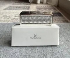 美品Swarovskiのクリスタルが施されたリップケース、小物ケース。
