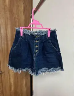 Heather デニムパンツショート丈