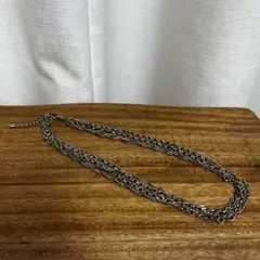 多重チェーン シルバー ネックレス