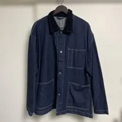 GU デニムカバーオール 3XL ダークブルー 美品