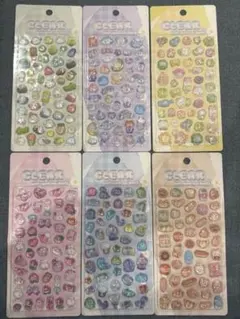 吉田産業 CLEAR クリアぷくぷくキャンディシール 6枚セット