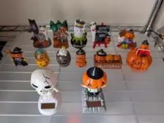 ハロウィン ソーラー置物 ＆オブジェセット　13点セット