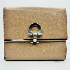 Salvatore Ferragamo 二つ折り財布 ガンチーニ ベージュのサムネイル
