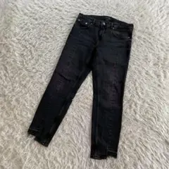 ZARA WOMAN　スキニーデニム　ダメージ加工デニム