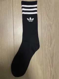 adidas アディダス ブラック ソックス 1足（2枚）24-27cm