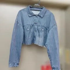 SHEINライトブルー デニム風ジャケット